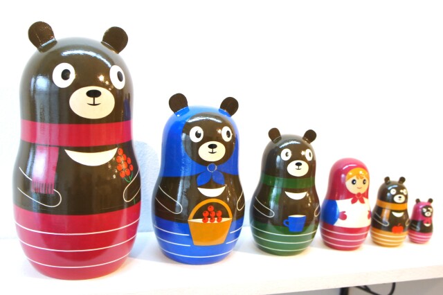 リャビーナ・オリジナルマトリョーシカ 「クマトリョーシカ」 6ピース