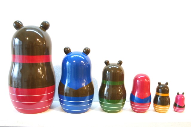 リャビーナ・オリジナルマトリョーシカ 「クマトリョーシカ」 6ピース