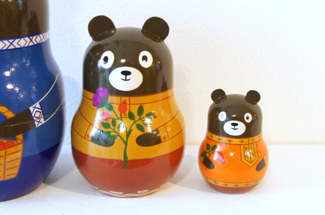 リャビーナ・オリジナルマトリョーシカ 「クマトリョーシカ」 3ピース