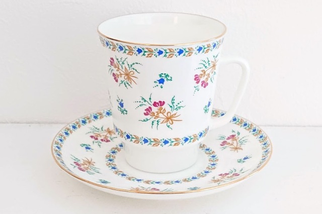 インペリアルポーセレン <ブルーベル Голубые колокольчики> コーヒーカップ&ソーサー 165ml