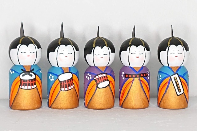 ニキーチン工房作 ひな祭りマトリョーシカ「オヒナサマ