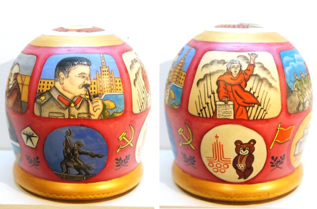ニキーチン工房作 「ソビエト連邦 СССР」 ドーム型マトリョーシカ 人形