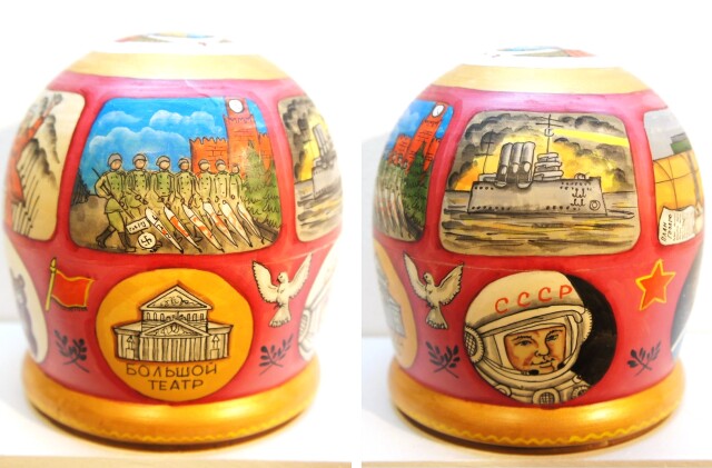 ニキーチン工房作 「ソビエト連邦 СССР」 ドーム型マトリョーシカ 人形