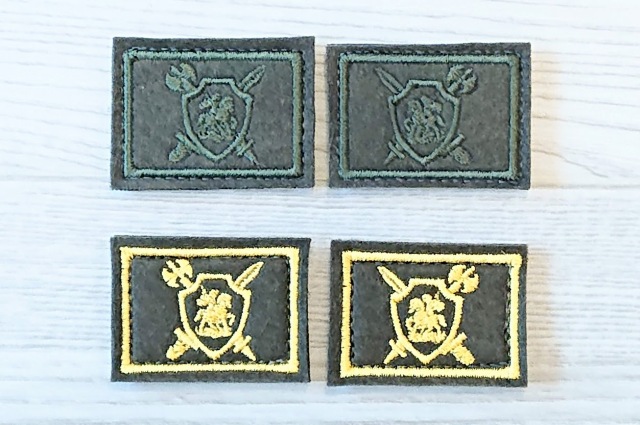 ロシア軍　憲兵（軍警察）ВП（VP）　襟章2個セット　戦地用/通常・式典用　ベルクロ付　【クリックポスト送付可】