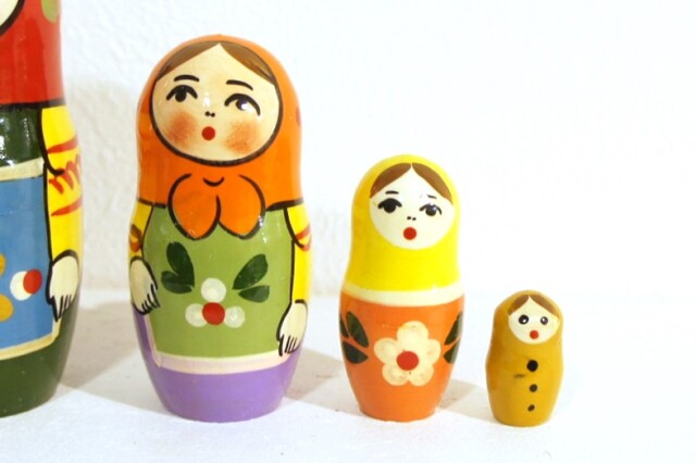 新品ロシアセルギエフパッサードマトリョーシカ17cm 5体セットB