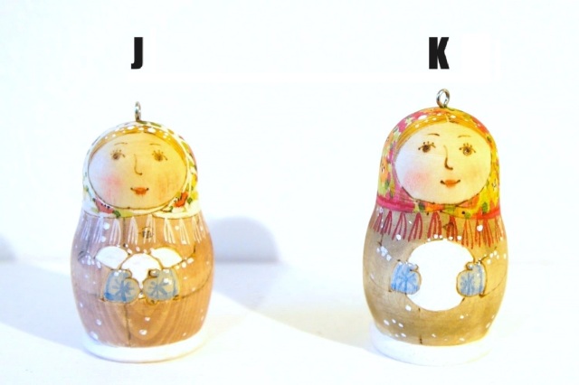 【専用】ロシア雑貨☆マトリョーシカ型オーナメント& ベル型オーナメント オリガ作 専用】ロシア雑貨☆マトリョーシカ型オーナメント& ベル型