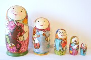 タチヤナ・ドゥビニッチ作 マトリョーシカ｜リャビーナ