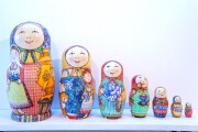 マトリョーシカ　タチアナ・ドゥビニッチ　最古デザイン　ニワトリ ロシア雑貨店マリンカ / タチアナ・ボボワ作 マトリョーシカtb143-3p