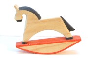 木馬のオーナメント　Sサイズ＜黒たてがみの馬＞　/高さ7cm