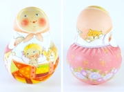 イリーナ・ヴァトゥルーシキナ作　ネヴァリャーシカ（起き上がりこぼし）Lサイズ ＜ネコちゃん、大好き！＞　/10.8cm
