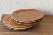 佐々木要　十勝の木のうつわ　リムプレート　/21cm　