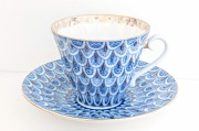 インペリアルポーセレン　＜忘れな草　Незабудка＞　カップ＆ソーサー