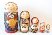 マトリョーシカ５ピース ロシア製 マトリョーシカ 5ピース