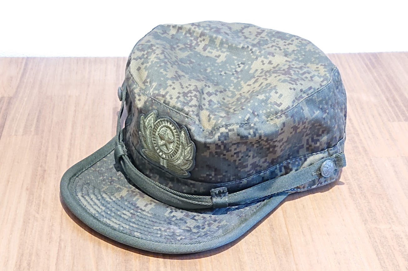 ロシア軍　デジタルフローラVKBO(ВКБО)　フィールドキャップ＜将校用＞/帽章ワッペン付【クリックポスト送付可】　