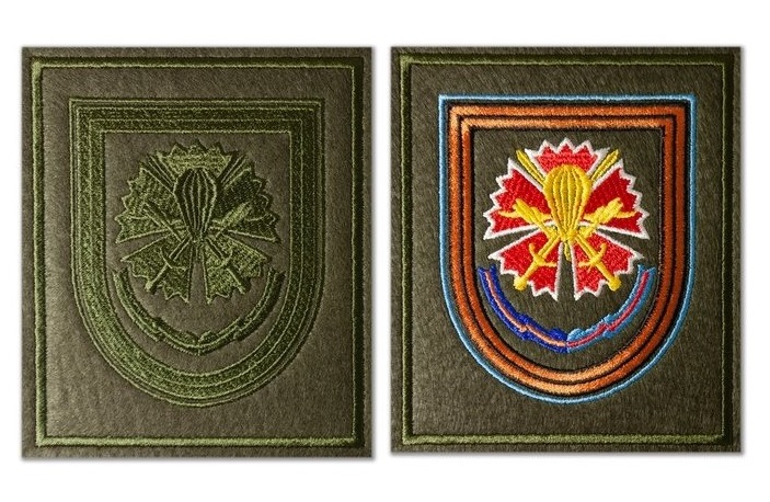 ロシア空挺軍 第45独立親衛特殊任務連隊　袖章パッチ　ベルクロ付【クリックポスト送付可】