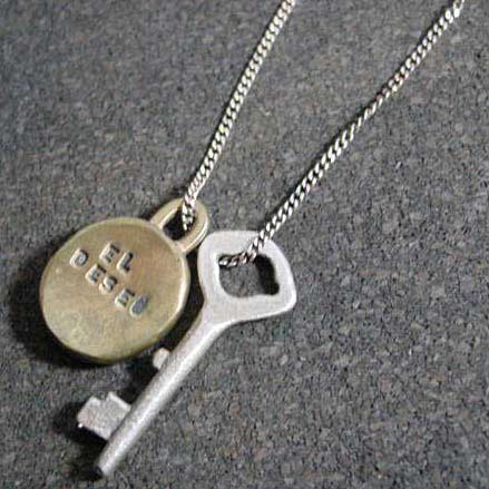 シルバー×真鍮2連ペンダント