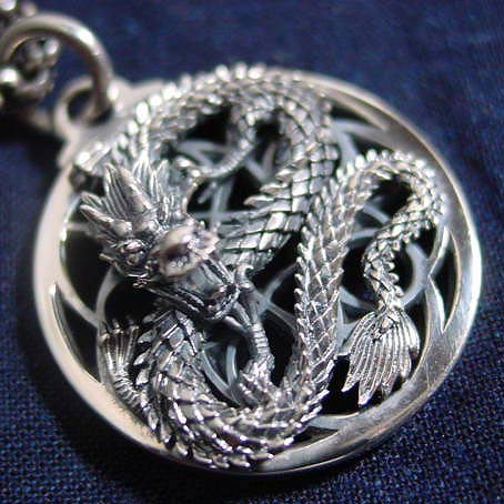 KIRIN CRAFT 龍ペンダントトップ 【丸】