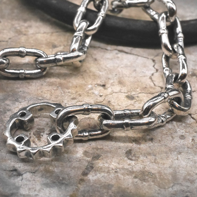 TOOL925 スカル×ボルト　シルバーブレスレット
