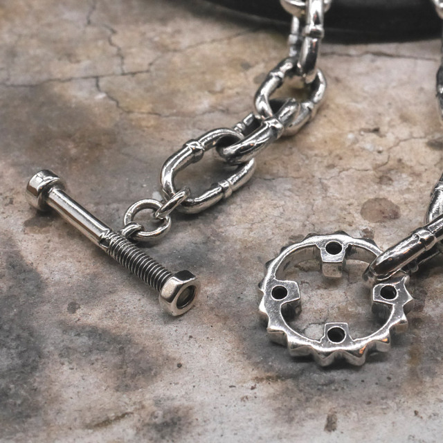 TOOL925 スカル×ボルト　シルバーブレスレット