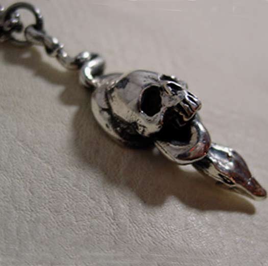 スカルシルバーペンダントトップ
