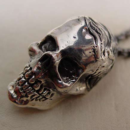 スカルシルバーペンダントトップ