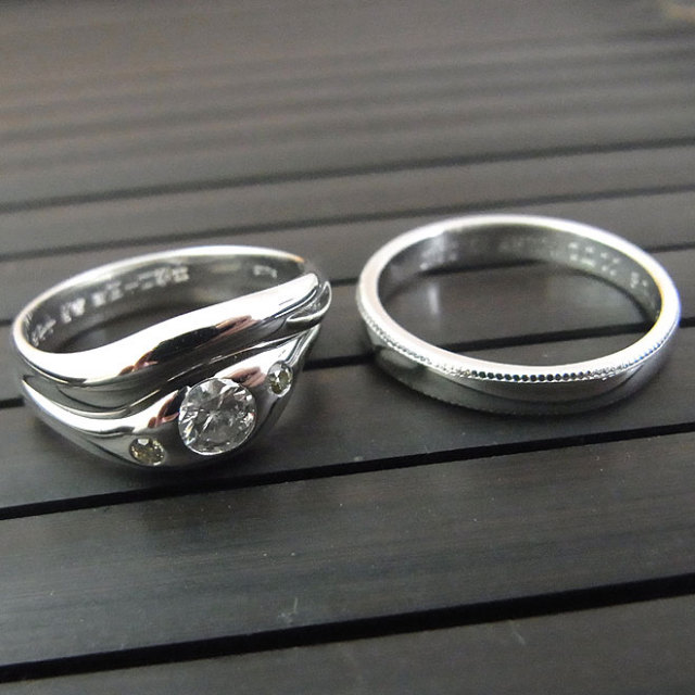 オーダーメイドマリッジリング　プラチナ