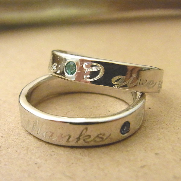 オーダーメイド　シルバー　メッセージリング