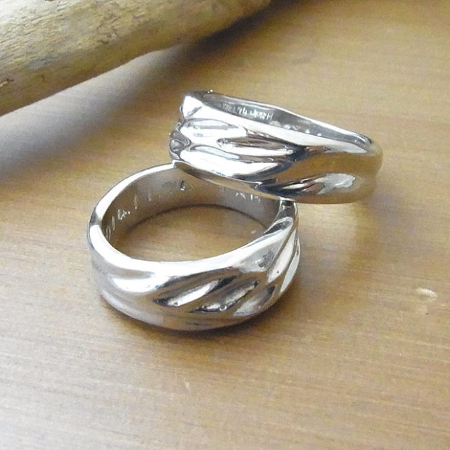 オーダーメイド　結婚指輪　ホワイトゴールド