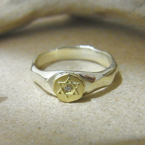 オーダーメイド　婚約指輪　ホワイトゴールド