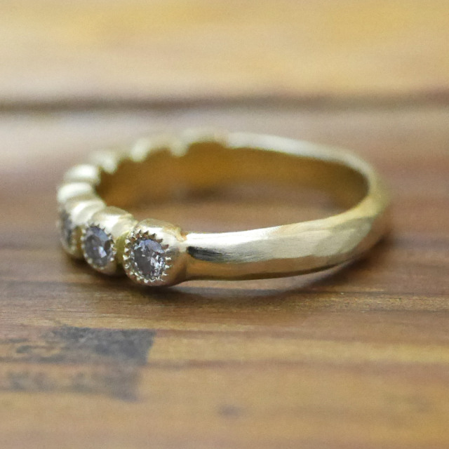 オーダーメイド　結婚指輪　18金 ダイヤモンド