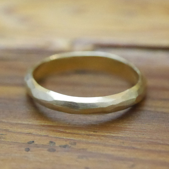 オーダーメイド　結婚指輪　18金