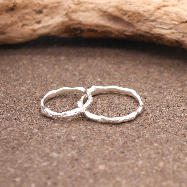 シルバーリング　RYOKU　指輪　細身