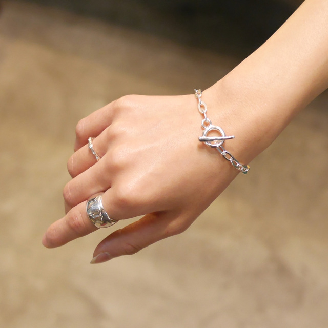 シルバーリング　RYOKU　指輪　細身