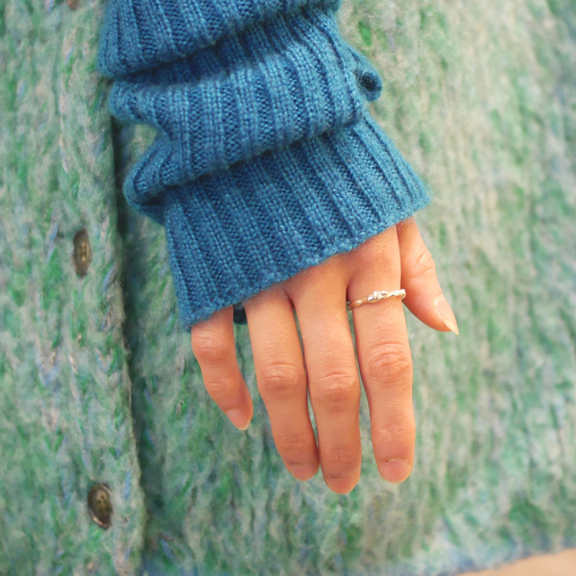 シルバーリング　RYOKU　指輪　細身