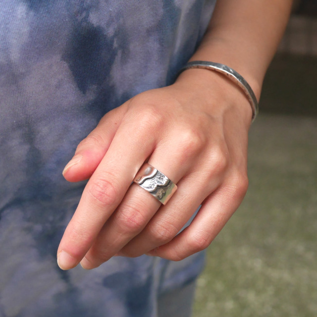 RYOKU　シルバーリング　平打ち