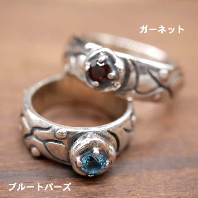 RYOKU シルバー×天然石　リング silver × stone ring