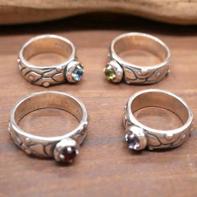 RYOKU シルバー×天然石　リング silver × stone ring