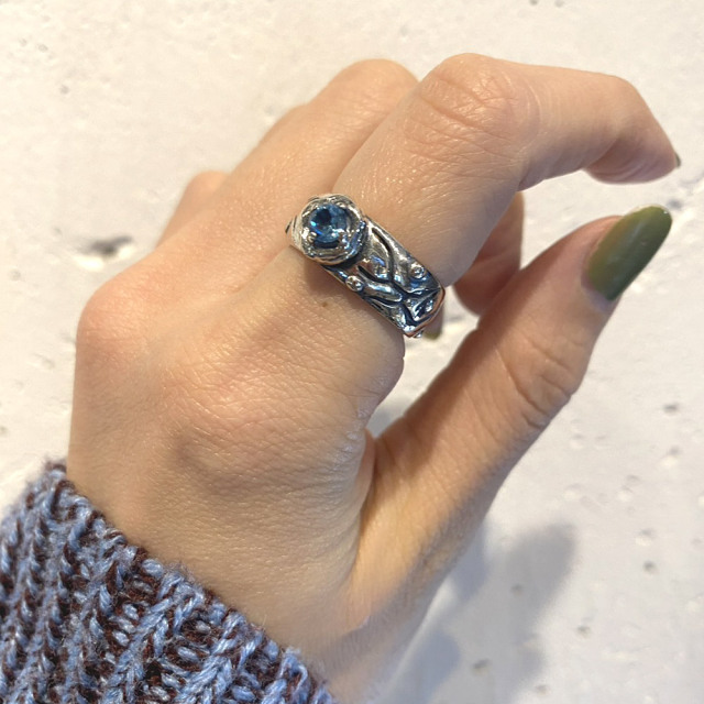 RYOKU シルバー×天然石　リング silver × stone ring