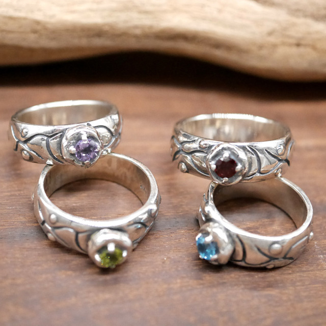 RYOKU シルバー×天然石　リング silver × stone ring