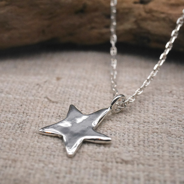 RYOKU 落書き星のシルバーペンダントトップ silver star pendant
