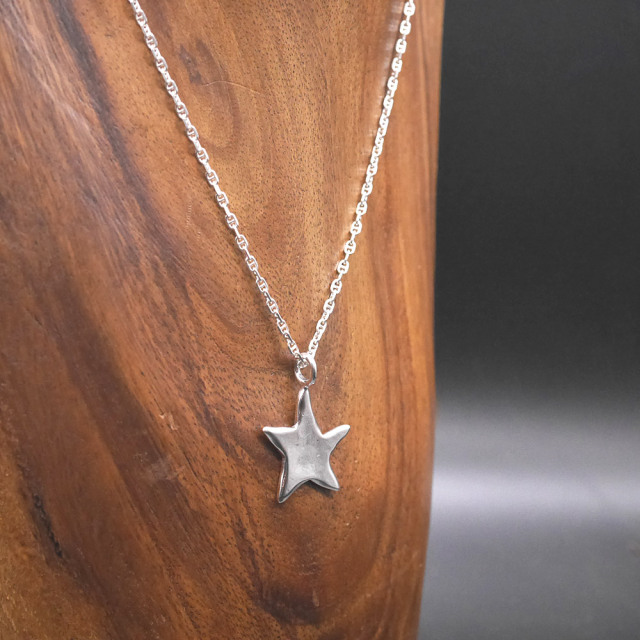 RYOKU 落書き星のシルバーペンダントトップ silver star pendant
