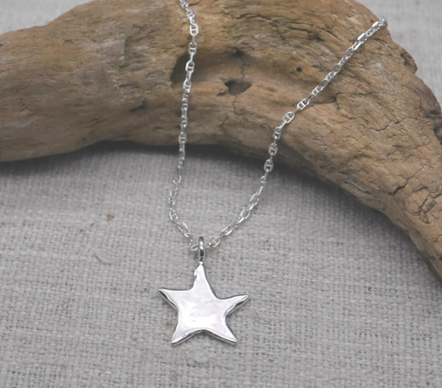 RYOKU 落書き星のシルバーペンダントトップ silver star pendant