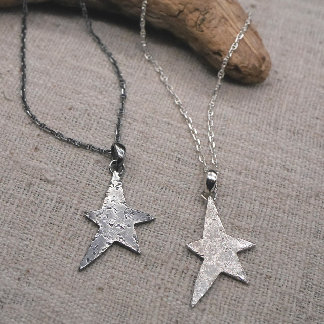 星モチーフ　シルバーペンダント　トップ
