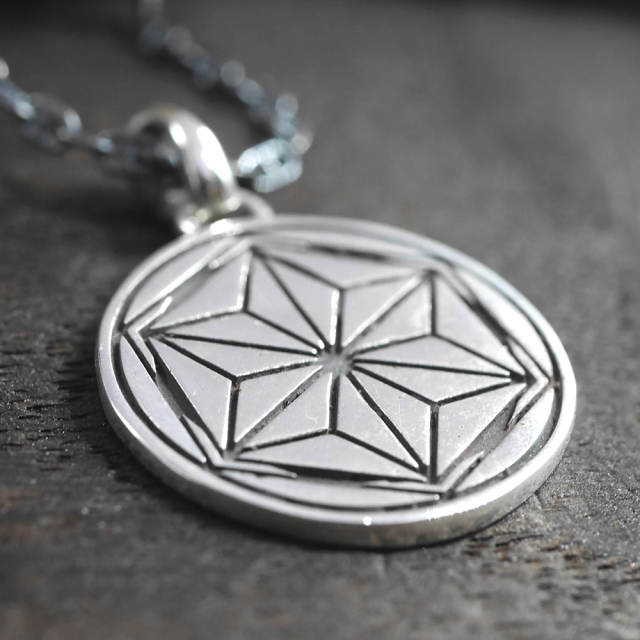 RYOKU  ryoku top -麻文様-  silver pendant top