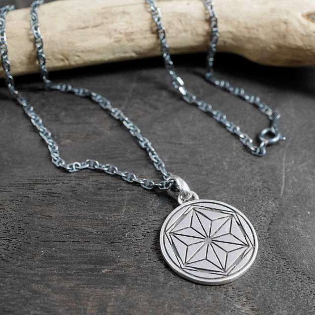 RYOKU  ryoku top -麻文様-  silver pendant top
