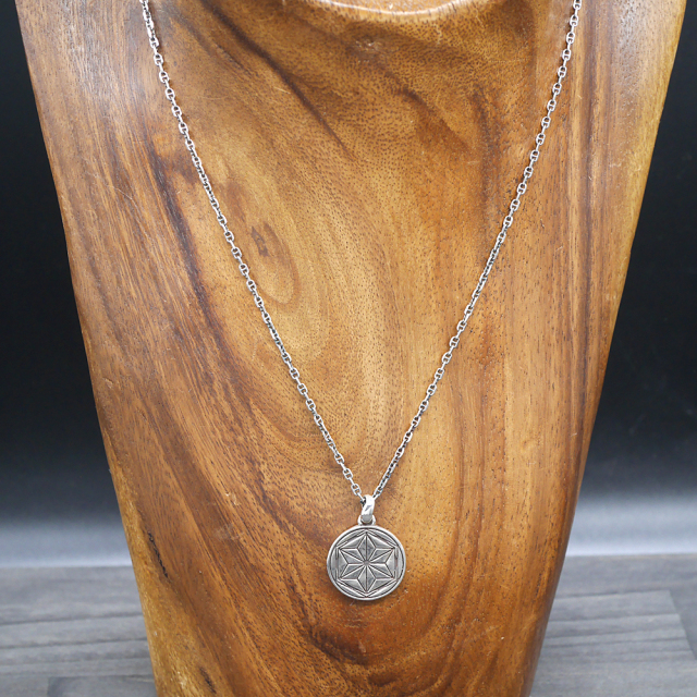 RYOKU  ryoku top -麻文様-  silver pendant top