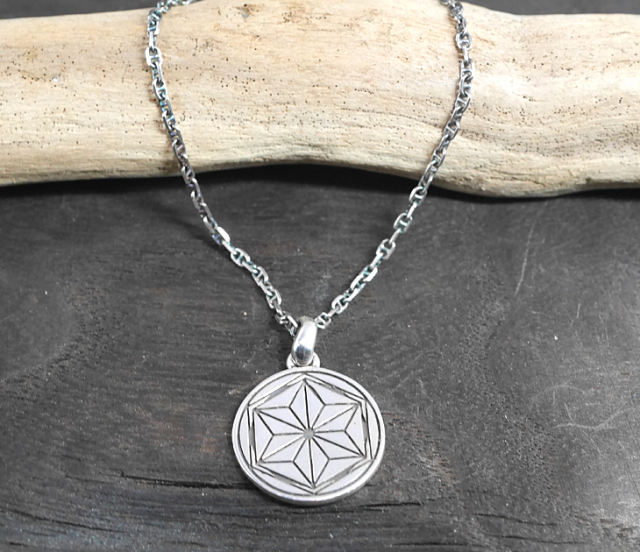 RYOKU  ryoku top -麻文様-  silver pendant top