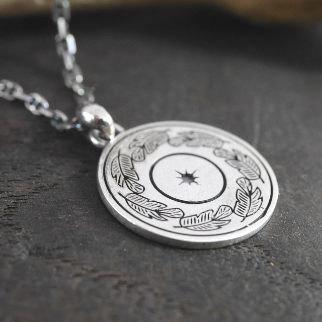 RYOKU  ryoku top -太陽と羽-  silver pendant top