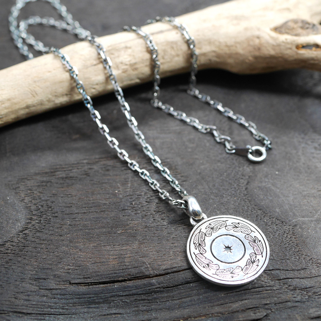 RYOKU  ryoku top -太陽と羽-  silver pendant top