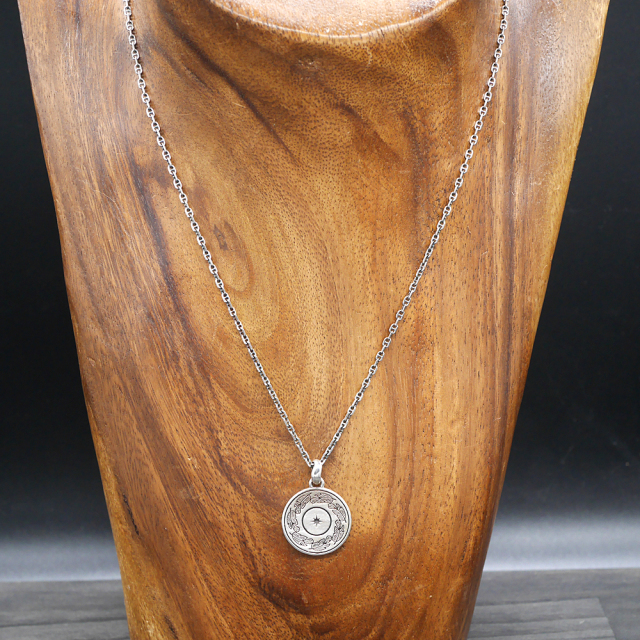 RYOKU  ryoku top -太陽と羽-  silver pendant top